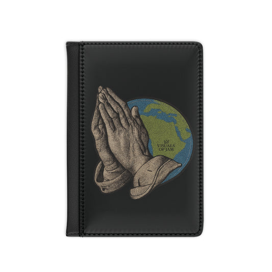 Worldly Prayers Passport Cover | Faith-Inspired Travel Accessory, Protective Holder for Passports & Cards
