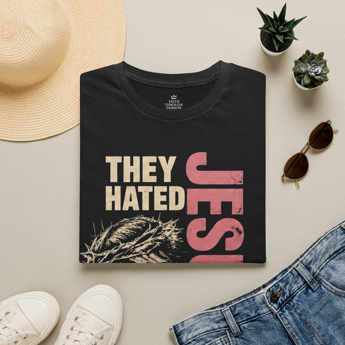 They Hated Jesus First T-Shirt  (John 15:18)