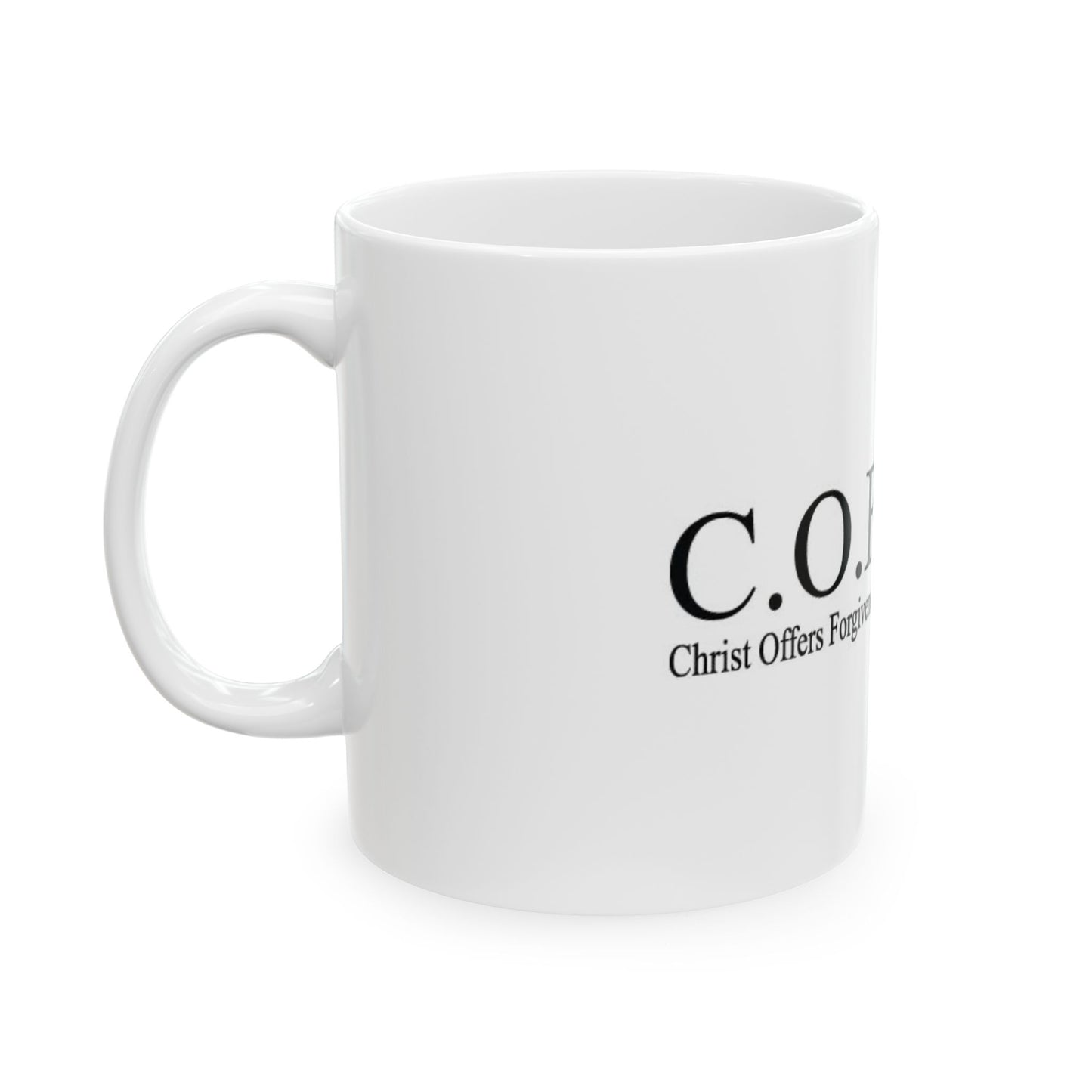 C.O.F.F.E.E. Christian Mug – Christ Offers Forgiveness For Everyone Everywhere