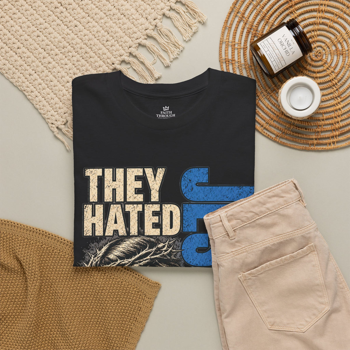 They Hated Jesus First T-Shirt — Christian Faith Graphic Tee (John 15:18)